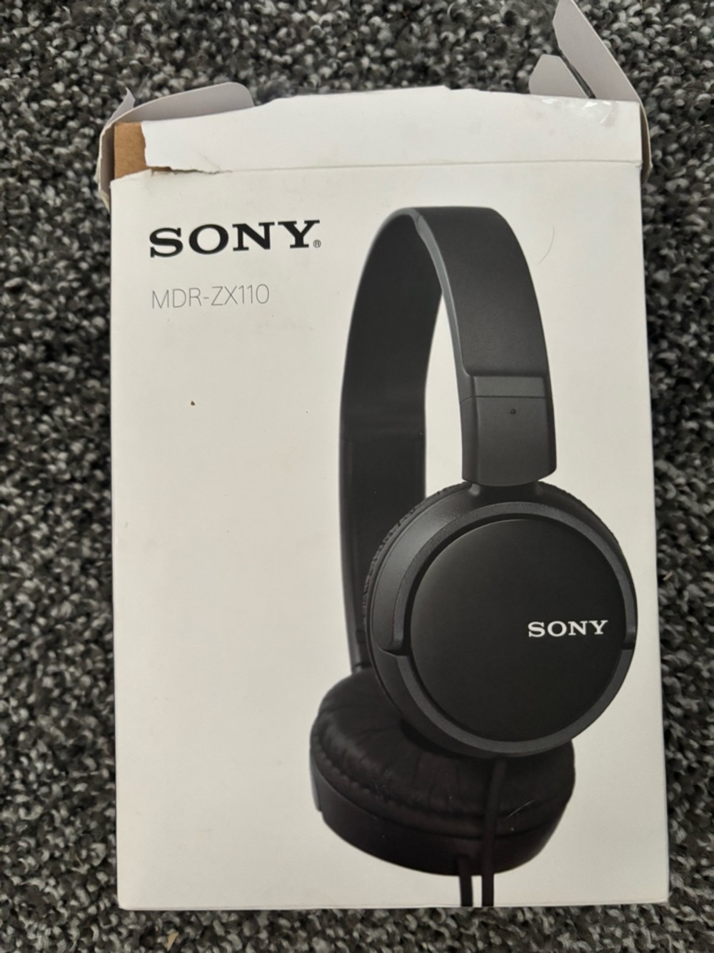 Sony Black On-Ear Headphones MDR-ZX110